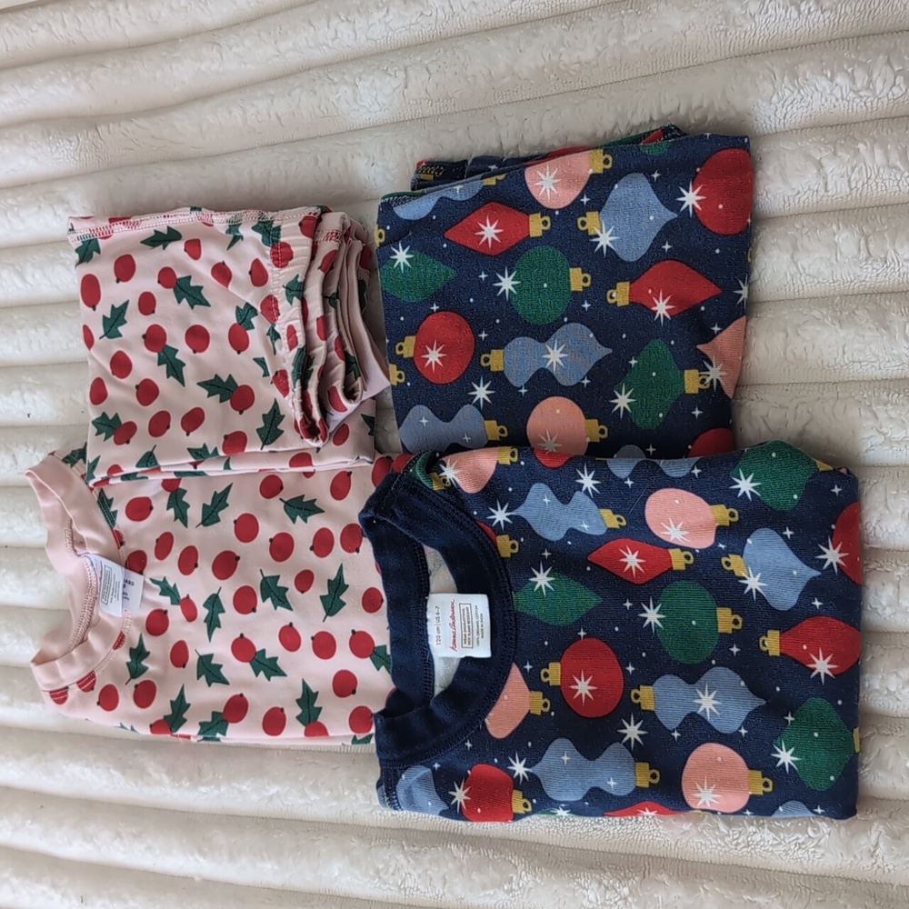 Two Pairs Hanna Andersson Holiday Pajamas